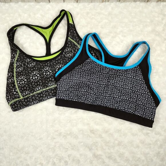 Excursion Sports Bra Set of 2 Size Large Black - Picture 9 of 9